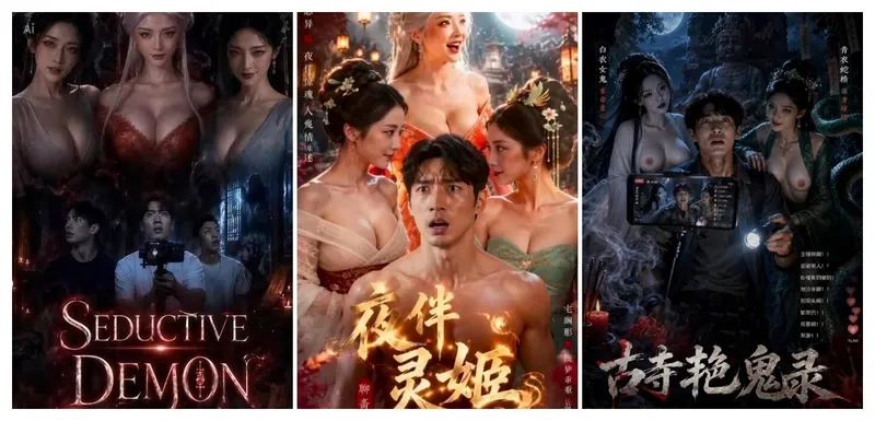 [Al短剧]夜伴灵姬(古寺艳鬼录/诱惑恶魔)[出海佳作][真人配音]1-15集]
