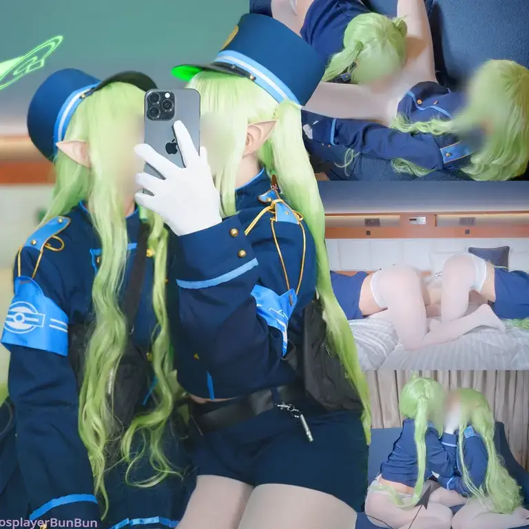 [ぶんコス] 百合えっち 双頭ディルドで愛液ドロドロ即イキ絶頂♡