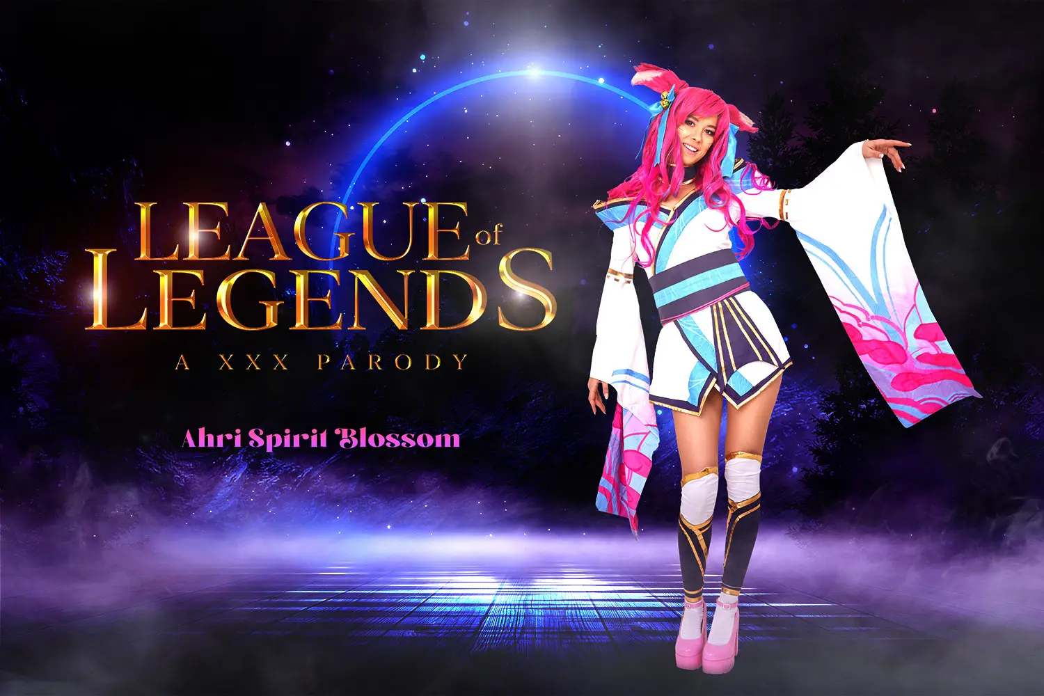 [VRCosplayX] League of Legends Ahri Spirit Blossom A XXX Parody