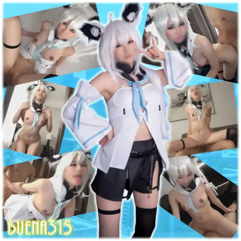 BUENA-315 【ホ●ライブ 白●フブキ】シコリティえぐ過ぎる傑作爆誕！ハメ潮まき散らしてイキまくるドМ！オホ声ヨリ目ベロ出し雑魚アクメ晒し大量の精子を口に出されて全て飲む！絶世の美少女レイヤーゆるぴの（19歳）