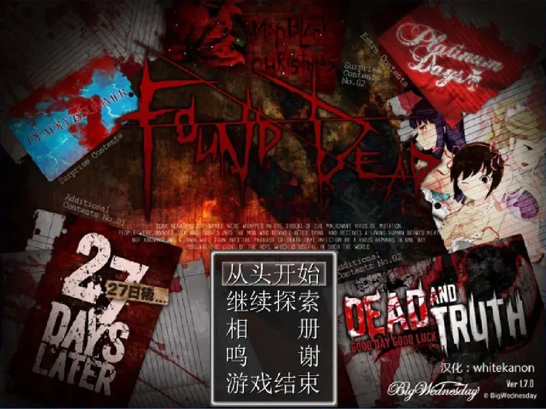 R3338 【硬核RPG/汉化】末日丧尸生存之路-FOUND DEAD V1.7 PC+安卓模拟汉化版+全CG档+攻略 [300M]